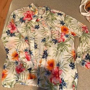 NewFirst Issue Lightweight Floral Button Down